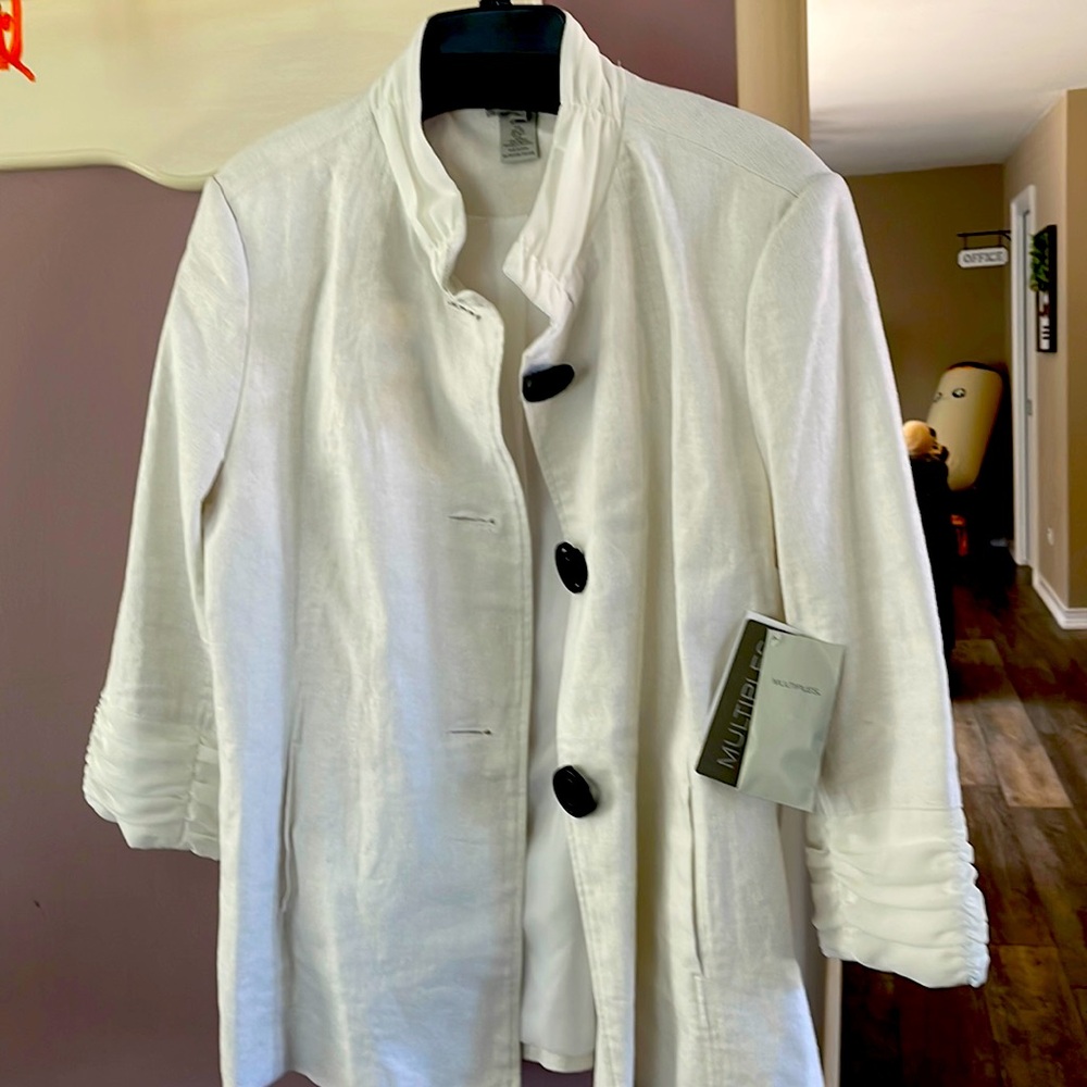 XL linen/rayonjacket